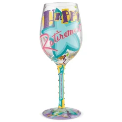 Wine Glass Happy Retirement