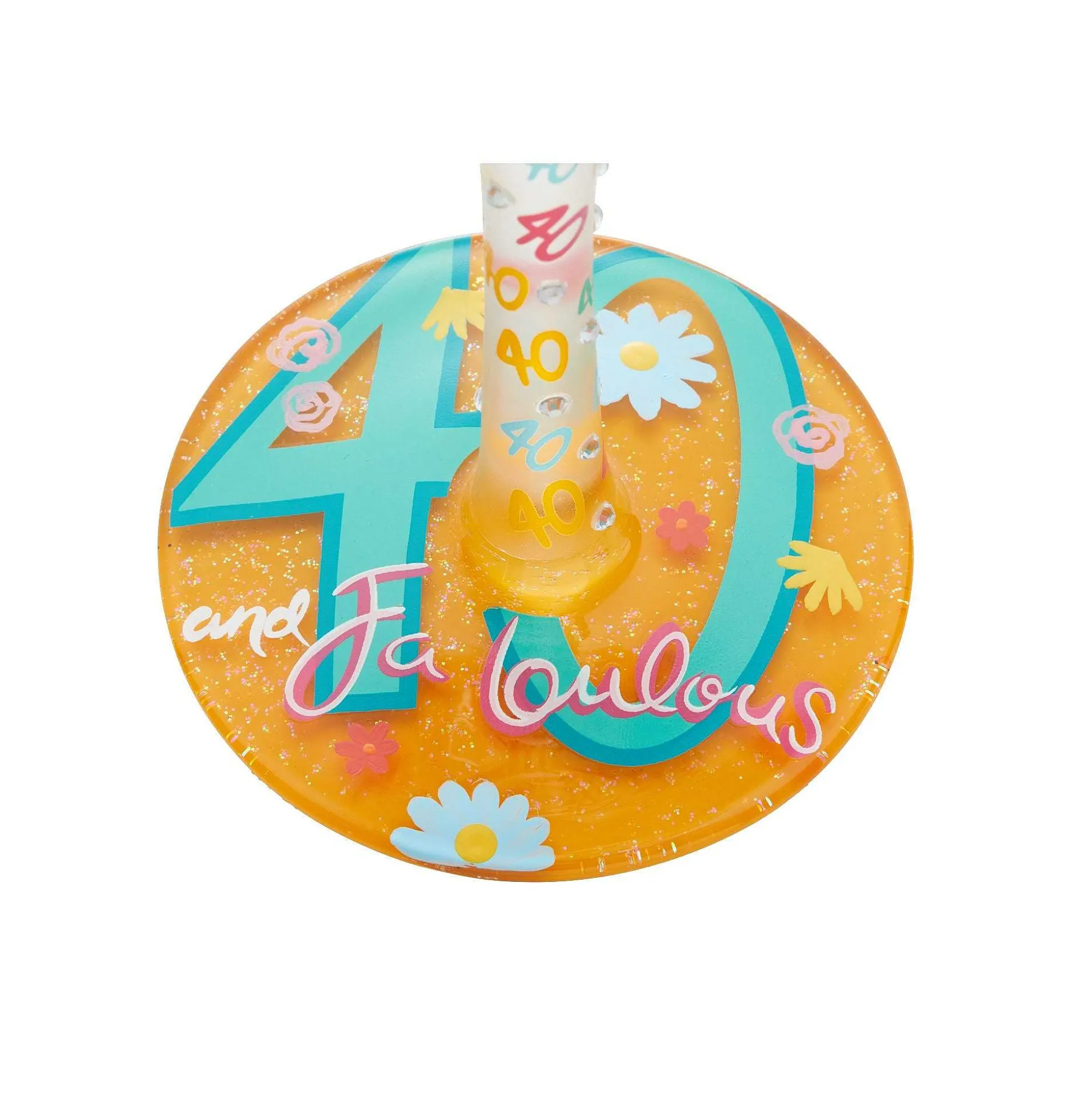 Wine Glass Happy 40Th Birthday