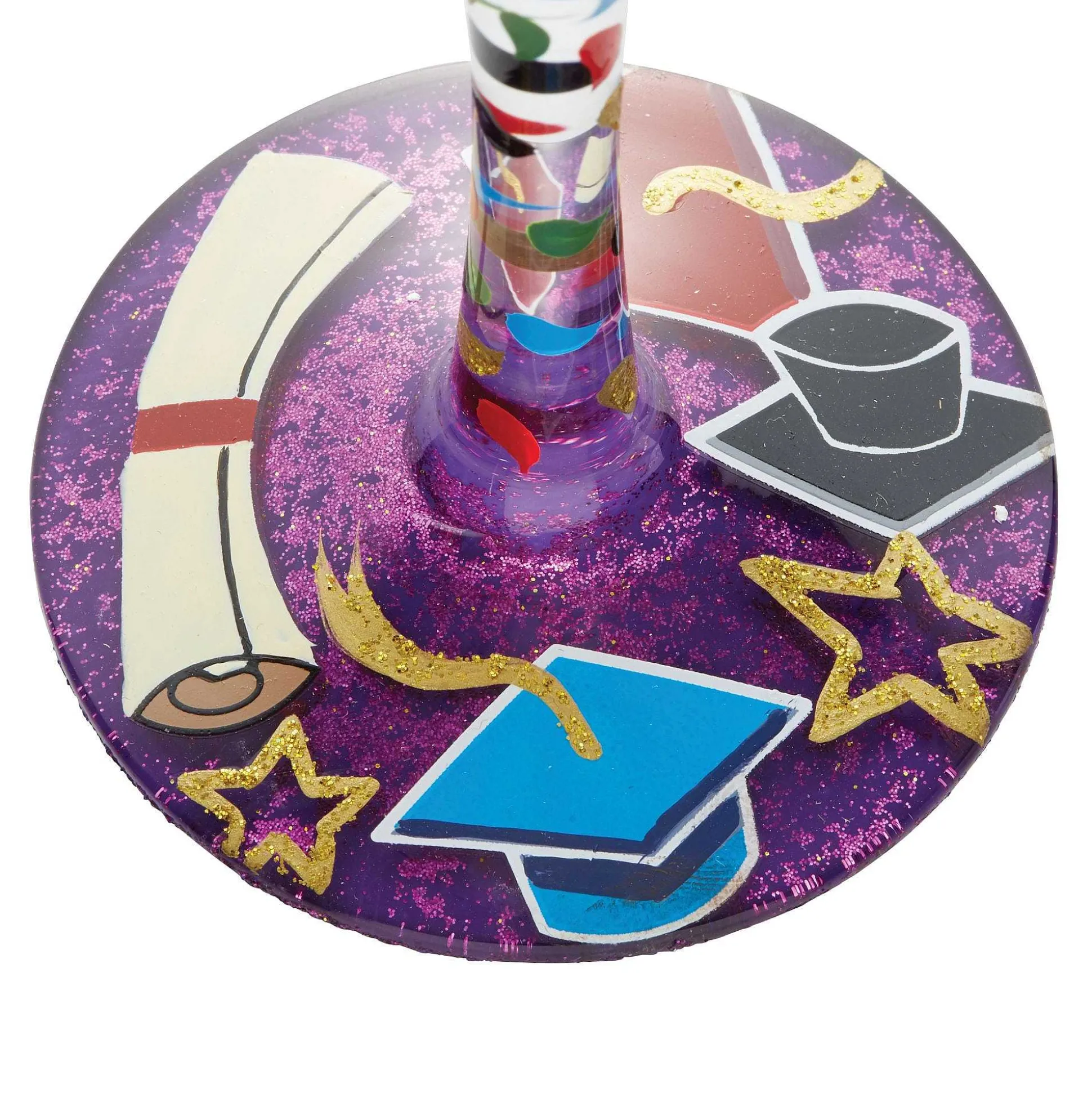 Wine Glass Hats Off To Grad