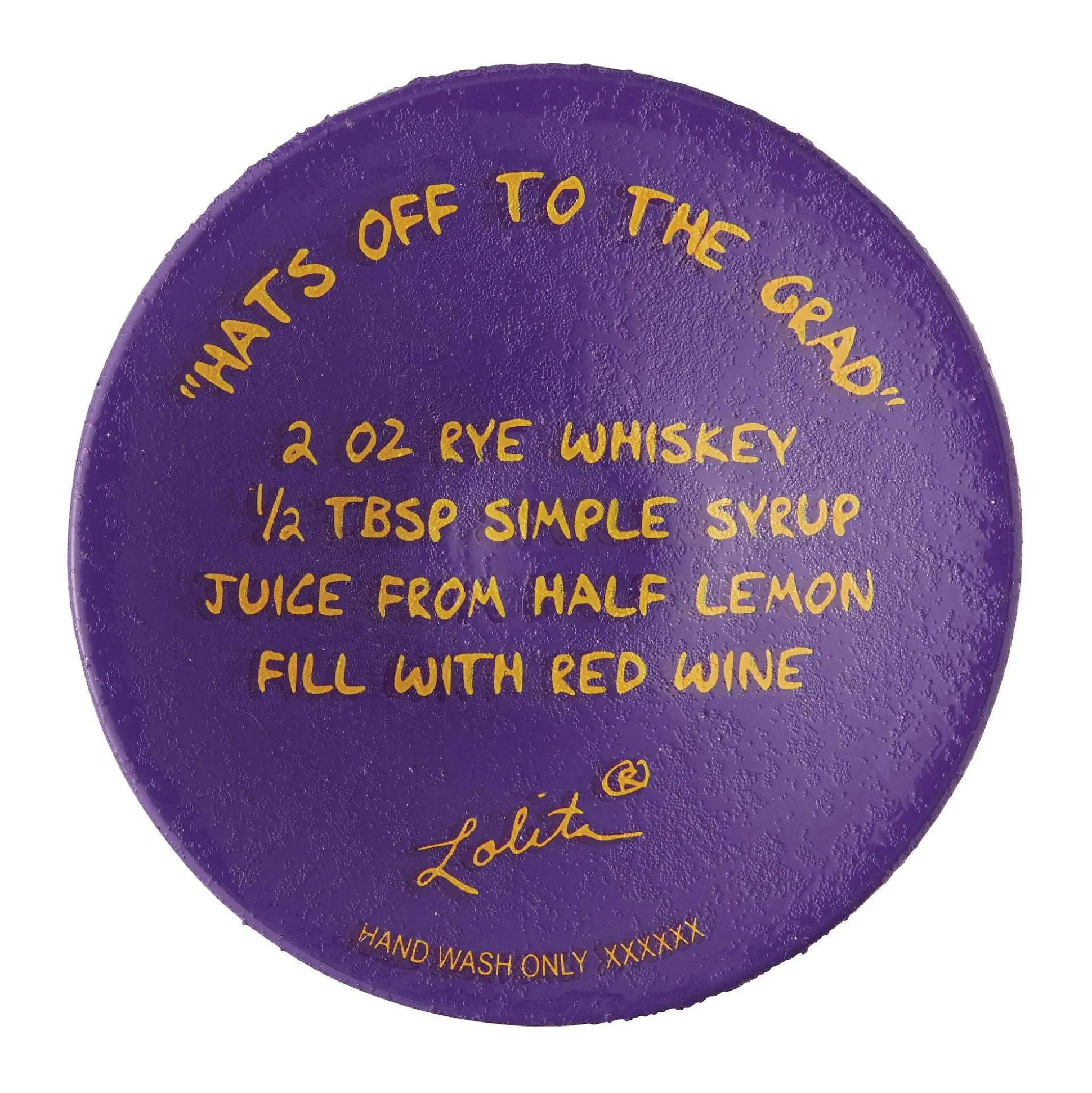 Wine Glass Hats Off To Grad