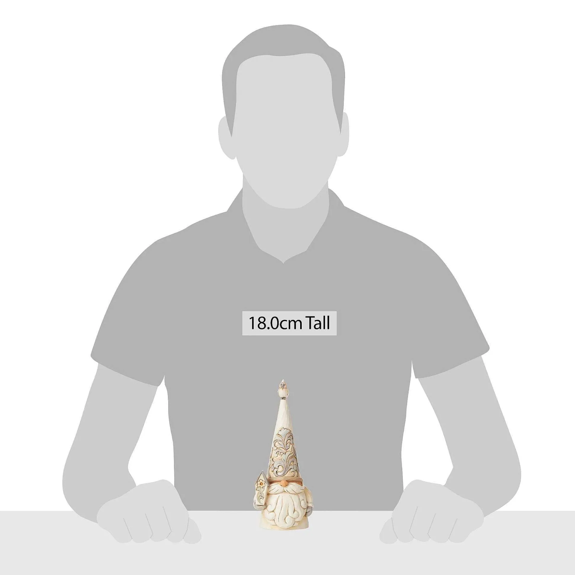 Woodland Gnome Holding Birdhse